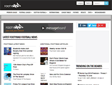 Tablet Screenshot of footymad.com
